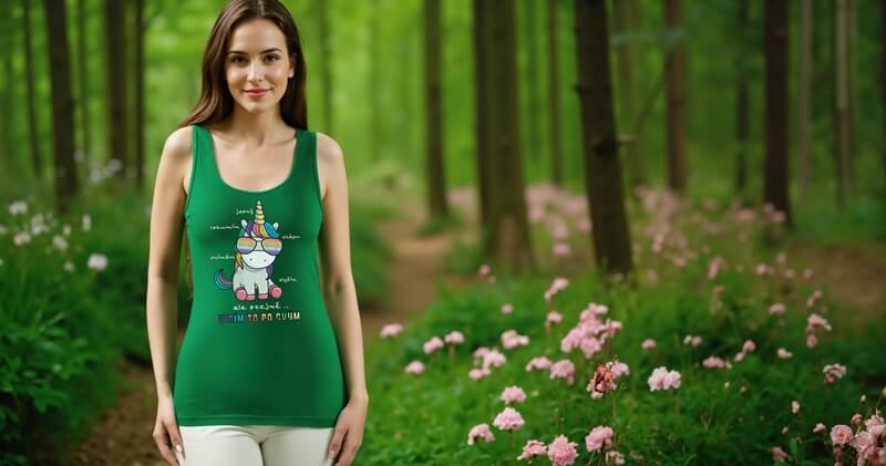 dámské tílko s jednorožcem